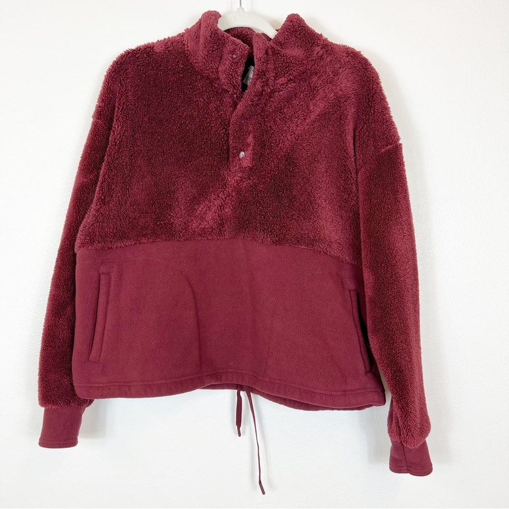All In Motion 1/4 Snap Cozy Sherpa Pullover Size Large
